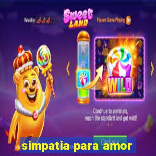 simpatia para amor